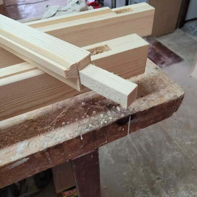 detalle de taller de carpintería